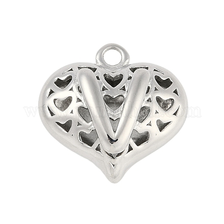 Полые латунные подвески на день святого валентина KK-M289-03V-P-1