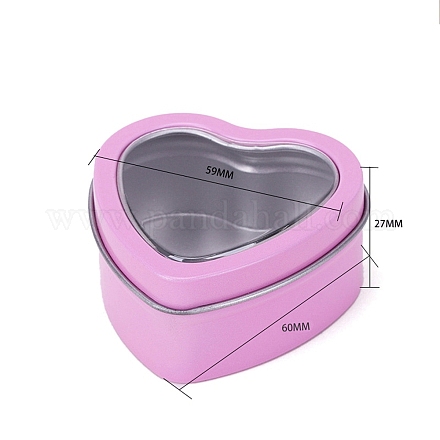 Подарочные коробки из жести с прозрачной крышкой PW-WG26925-11-1