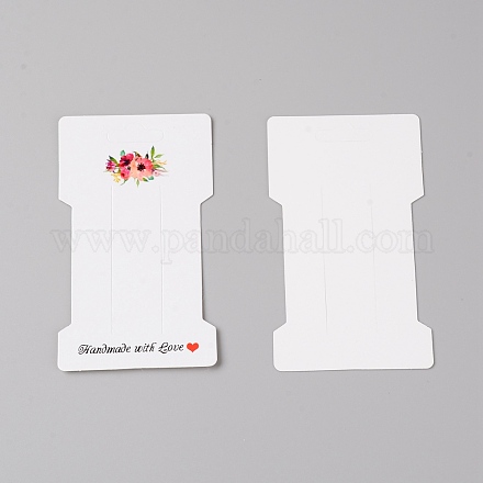 Карты дисплея скрепки для волос CDIS-WH0019-01A-1