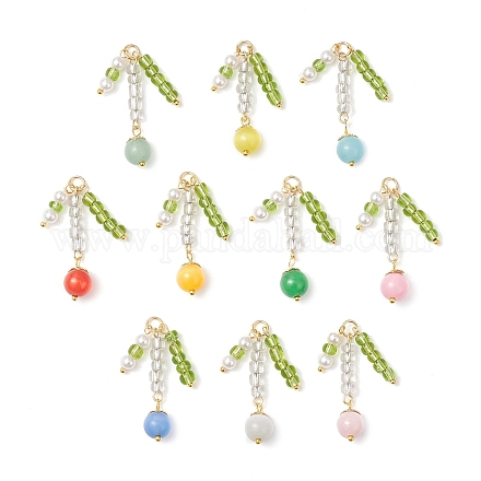 10 шт. подвески кошачий глаз PALLOY-JF04082-1