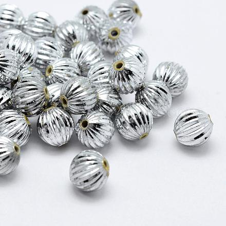 Plating Eco-Friendly Plastic Beads KY-K002-07S-1