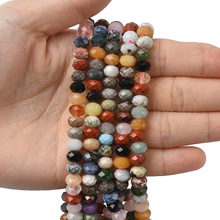 Природных драгоценных камней смешанного бисер нитей G-A280-B01-01-1