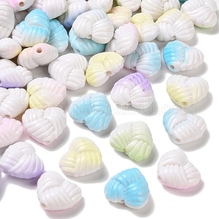 Непрозрачные акриловые бусины с распылением OACR-P032-01A-M-1