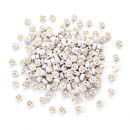 Perle acriliche bianche opache MACR-YW0001-21A-1