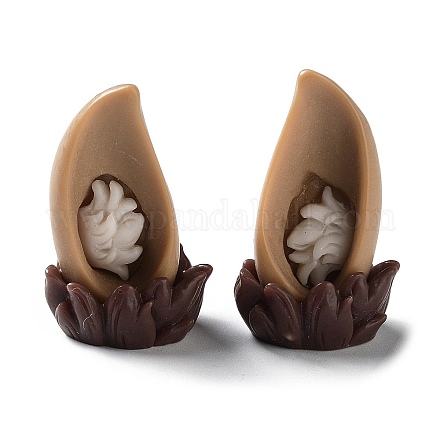 3D Animal Ear Opaque Resin Cabochons CRES-P029-B04-1