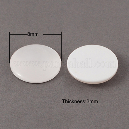 Resin Cabochons CRES-R062-8mm-61-1