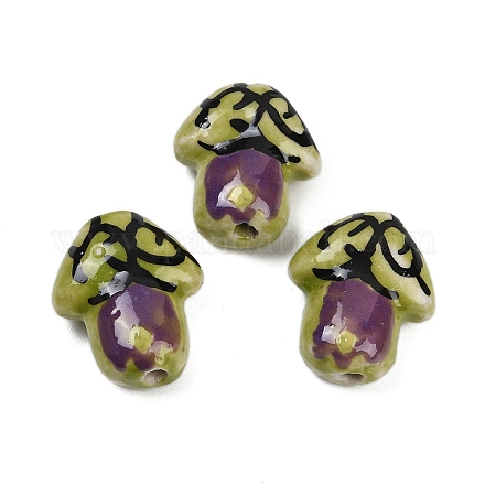 Фарфоровые бусины ручной работы PORC-I029-03-1