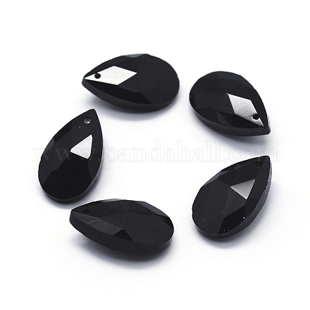 Faceted Glass Pendants GLAA-F069-S-A10-1