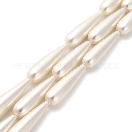 Гальваническая оболочка жемчужные бусы пряди BSHE-G010-8x31mm-01-1