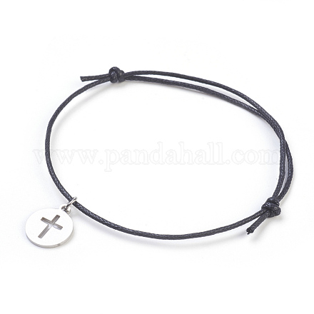 304 Stainless Steel Charm Bracelets BJEW-JB03780-05-1