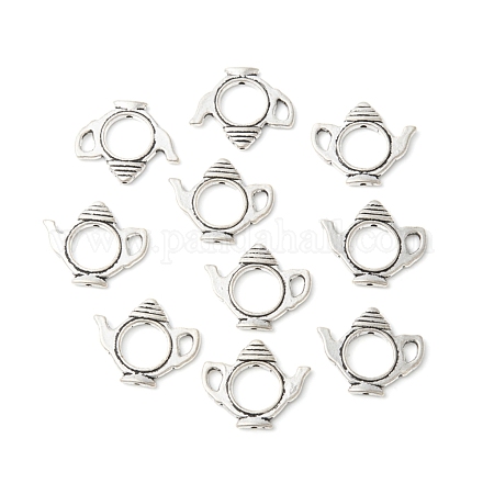 Antikem Silber tibetischen Stil Teekanne Perlenrahmen X-LF8718Y-1