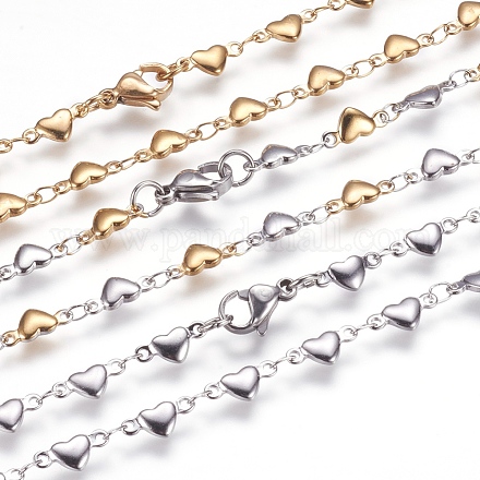 304 Stainless Steel Chain Necklaces STAS-P164-21-1