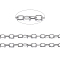 Brass Cable Chains, Soldered, with Spool, Oval, Cadmium Free & Nickel Free & Lead Free, Long-Lasting Plated, Platinum, 2x1.5x0.35mm, about 32.8 Feet(10m)/roll