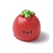 Resin Vegetable Figurines Ornament, for Home Desktop Decoration, Tomato, 14x14.5mm