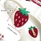 Cellulose Acetate(Resin) Alligator Hair Clips, Strawberry, 43x28mm