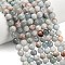 Natural Aquamarine Beads Strands, Round, Smooth, 8mm, Hole: 1.2mm, about 50pcs/strand, 15.08''~15.28''(38.3~38.8cm)