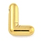 Ion Plating(IP) 304 Stainless Steel Pendants, Balloon Letter Charm, Golden, Letter L, 19.5x15.5x5.5mm, Hole: 2x1.5mm