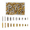 200Pcs 20 Style Tibetan Style Alloy Beads, Mixed Shapes, Mixed Color, 6~25x5.5~7x5~7mm, Hole: 1.5~3mm, 20style, 10pcs/style