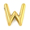 Ion Plating(IP) 304 Stainless Steel Pendants, Balloon Letter Charm, Golden, Letter W, 19x17.5x5mm, Hole: 2x1.5mm