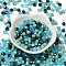 Glass Beads, Faceted, Rondelle, Steel Blue, 6x5mm, Hole: 1mm, about 149pcs/32g