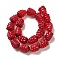 Handmade Lampwork Beads Strands, Grape, FireBrick, 17x12~13x12~13mm, Hole: 1.2~1.4mm, about 20pcs/strand, 13.39''(34cm)