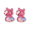 Opaque Resin Animal Decoden Cabochons, Civets Shape, 31x21x10.5mm