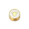 Stainless Steel Beads, Flat Round, Golden, Angel & Fairy, 9x3mm