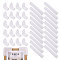 40Pcs 2 Styles EPE Fome Furniture Corner Guards, Table Corner Protector, White, 101~301x55~98x46.5~51mm, 20pcs/style