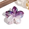 Flower Plastic Claw Hair Clips, Hair Accessories for Women & Girls, Purple, 78x70mm
