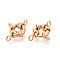 Brass Spring Ring Clasps, Real 18K Gold Plated, 18.5mm