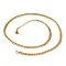 304 Stainless Steel Twist Chain Necklaces for Women, Golden, 19.57~19.76 inch(49.7~50.2cm), 5mm wide