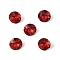 Glass Rhinestone Cabochons, Pointed Back & Back Plated, Faceted, Square, Diamond, Indian Siam, 8x5mm