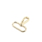 Alloy Swivel Clasps, Oval, Light Gold, 50mm