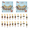 Alloy Enamel Animal with Random Number Pendant Locking Stitch Markers, Zinc Alloy Lobster Claw Clasps Stitch Marker, Owl/Elephant/Butterfly, Colorful, 4.5~5.2cm, 10 style, 1pc/style, 10pcs/set