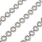 304 Stainless Steel Flower Link Chains, Unwelded, Stainless Steel Color, 9x7x2mm