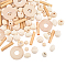 Natural Wood Beads, Mixed Shapes, Mixed Color, 100pcs/set