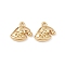 Christmas Alloy Charms, Golden, Hat, 12x13x3.8mm, Hole: 1.4mm