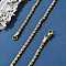 304 Stainless Steel Rope Chain Necklaces, with Lobster Claw Clasp, Golden, 19.7 inch(50cm), 2.3mm