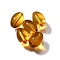 K9 Glass, Imitation Austrian Crystal Beads, Oval, Goldenrod, 11x8mm, Hole: 1.8mm