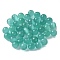 Cat Eye Beads, Round, for Half Drilled Beads, Turquoise, 8mm, Hole: 1mm