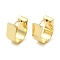 Rack Plating Brass Hoop Earrings, Long-Lasting Plated, Cadmium Free & Lead Free, Real 18K Gold Plated, 15x14x7mm