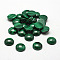 Dome Natural Malachite Cabochons, 10x4~5mm