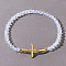 Boho Cross with Class Bead Bracelet for Women