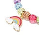 Ensemble de bracelets extensibles en perles rondes en acrylique 9pcs 9 styles BJEW-JB08898-5