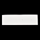 紙のピアスディスプレイカード  笑顔のプリントのイヤリングスタッド用ジュエリーディスプレイカード  ホワイト  長方形  2x7x0.07cm  穴：1.6mm  約100個/袋 CDIS-F007-03-3