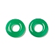 天然マラシア翡翠リンクリング  染め  丸いリング  17.5~18x3.5mm  内径：7.5~8mm G-G994-E02-01-2
