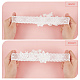 AHANDMAKER 2 Sets 2 Style Polyester Lace Elastic Bridal Garters AJEW-GA0004-01-3