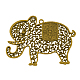 Сеттинги сплава слона кулон эмали тибетский стиль TIBEP-46-AG-NR-1