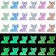30 Uds. Adornos de pequeño gato de resina luminosa de 6 colores RESI-SZ0003-42-1