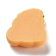 豚をテーマにした不透明樹脂カボション  ジュエリー作り用のかわいいブタの食べ物カボション  カボチャ  オレンジ  25.5x22.5x8mm RESI-I057-A07-2